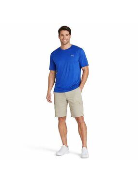 2/$30 New Under Armour Mens XL Blue Loose Fit Tech 2.0 Short Sleeve T-Shirt